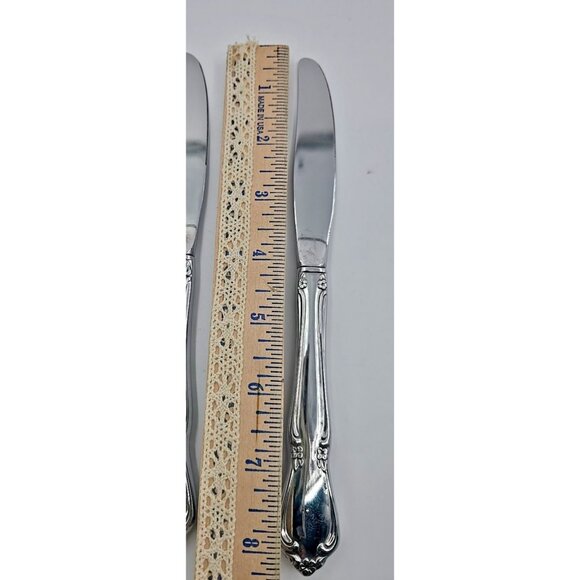 Oneidacraft Set of 5 Deluxe Stainless CHATEAU Dinner Knife Replacements - Picture 3 of 3